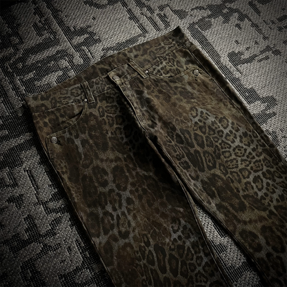 Tornado Mart Leopard Flared Pants