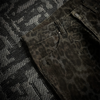 Tornado Mart Leopard Flared Pants