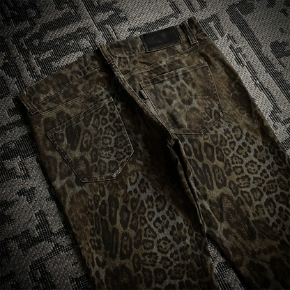 Tornado Mart Leopard Flared Pants