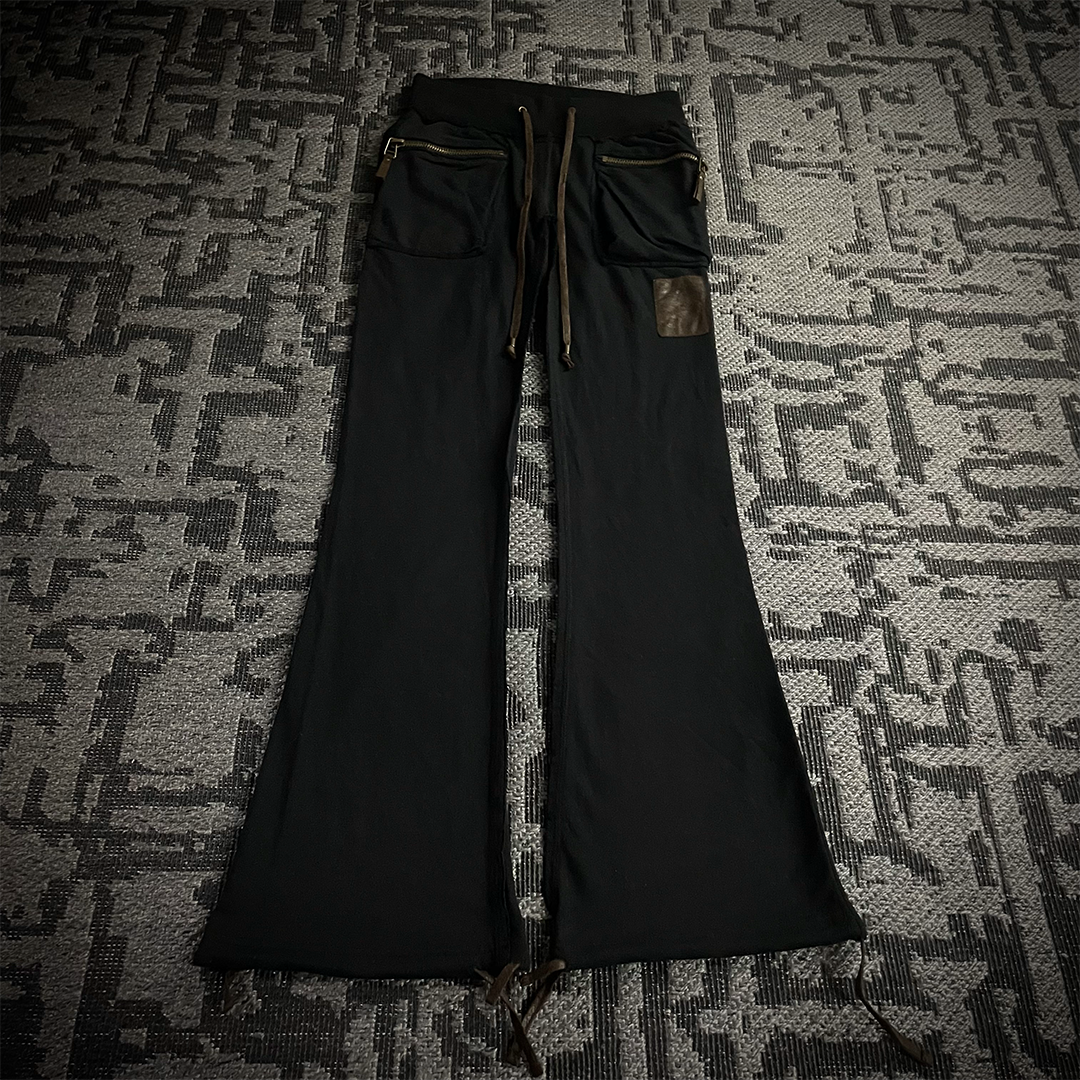 Goa 3D Pocket Brown Patch Flared Pants