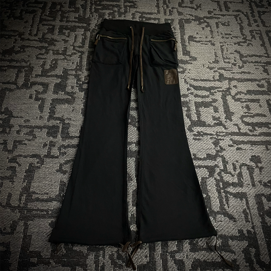 Goa 3D Pocket Brown Patch Flared Pants