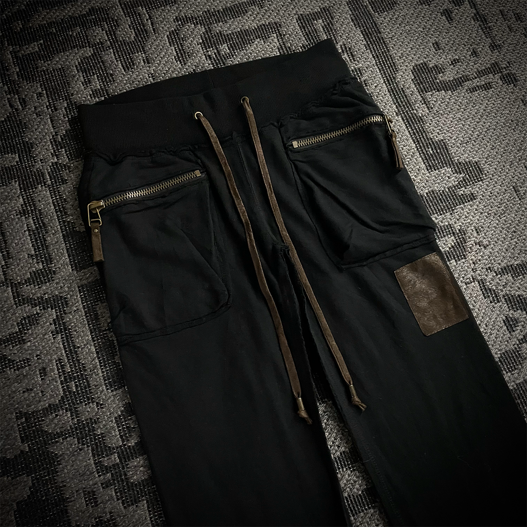 Goa 3D Pocket Brown Patch Flared Pants