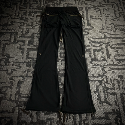 Goa 3D Pocket Brown Patch Flared Pants