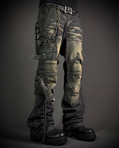 TopIsm Heavy Whiskered Utility Jeans