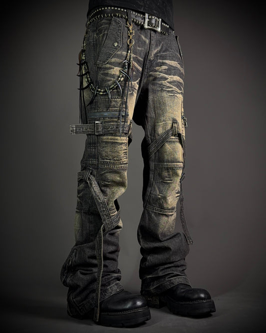 TopIsm Heavy Whiskered Utility Jeans