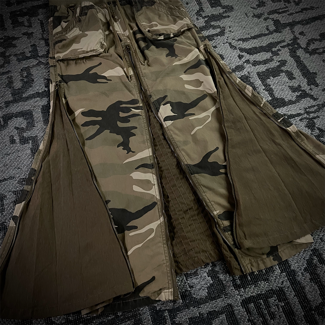 Goa Military Multi-Zip Skirt