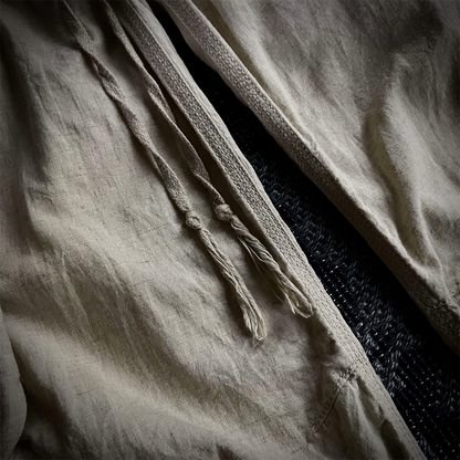 G.O.A Military Suspender Light Beige Flared Cargo Pants