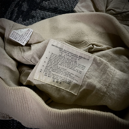 G.O.A Military Suspender Light Beige Flared Cargo Pants