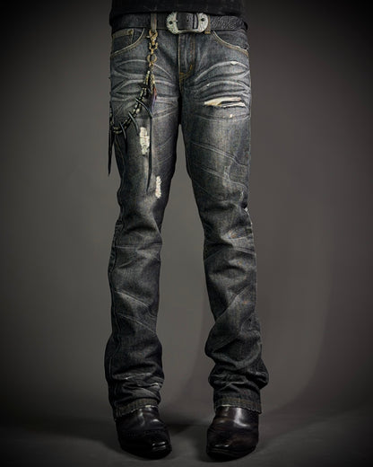 Indecent Claw Mask Boot Cut Jeans