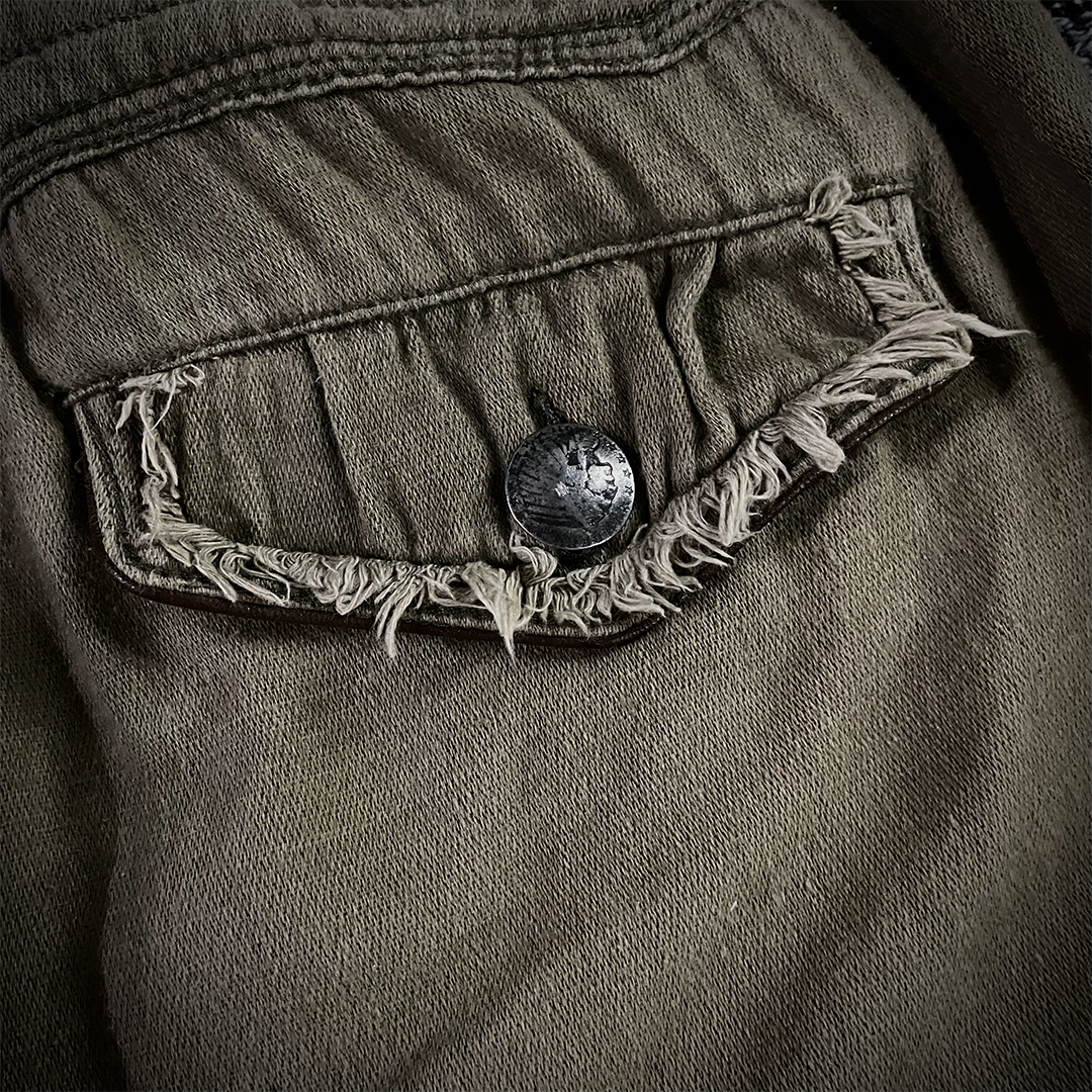 G.O.A Parachute Distressed Flared Cargo  Pants