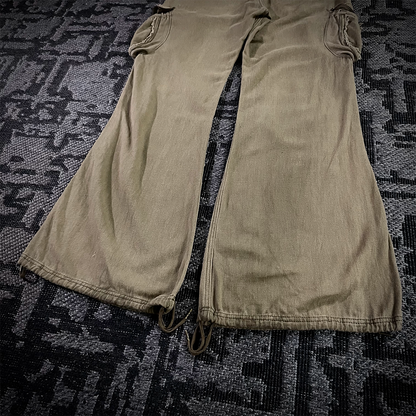 G.O.A Parachute Distressed Flared Cargo  Pants