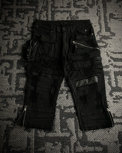 Kmrii Multi-Patch Distressed Short Pants