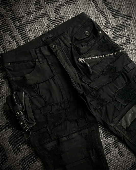 Kmrii Multi-Patch Distressed Short Pants