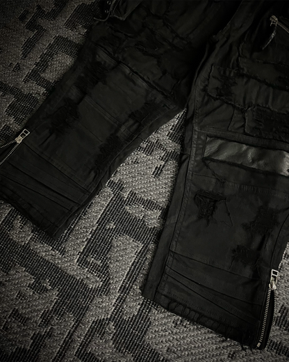 Kmrii Multi-Patch Distressed Short Pants