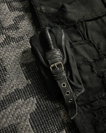 Kmrii Multi-Patch Distressed Short Pants