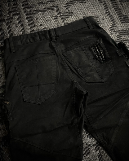 Kmrii Multi-Patch Distressed Short Pants