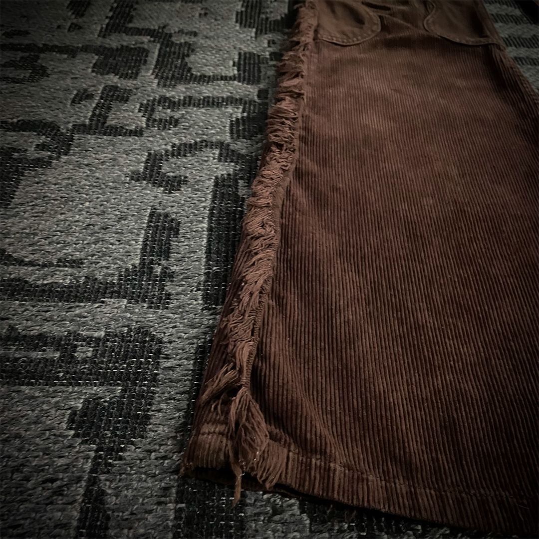 Led Rechwe Sword Corduroy Flared Jeans (not included belt)