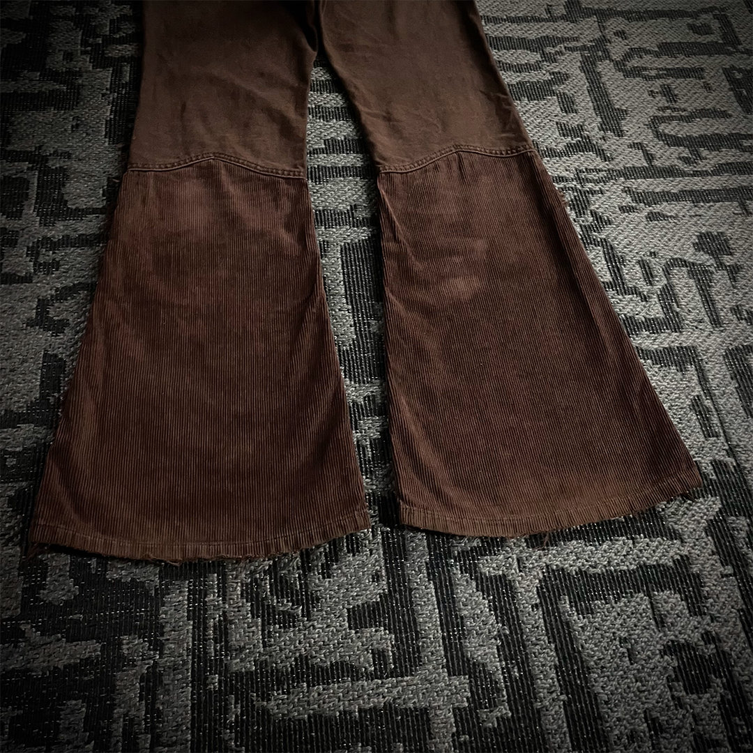Led Rechwe Sword Corduroy Flared Jeans (not included belt)