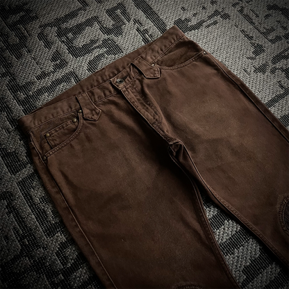 Led Rechwe Sword Corduroy Flared Jeans (not included belt)