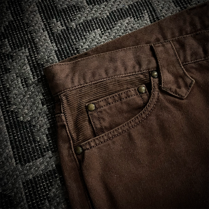 Led Rechwe Sword Corduroy Flared Jeans (not included belt)