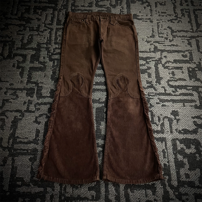 Led Rechwe Sword Corduroy Flared Jeans (not included belt)