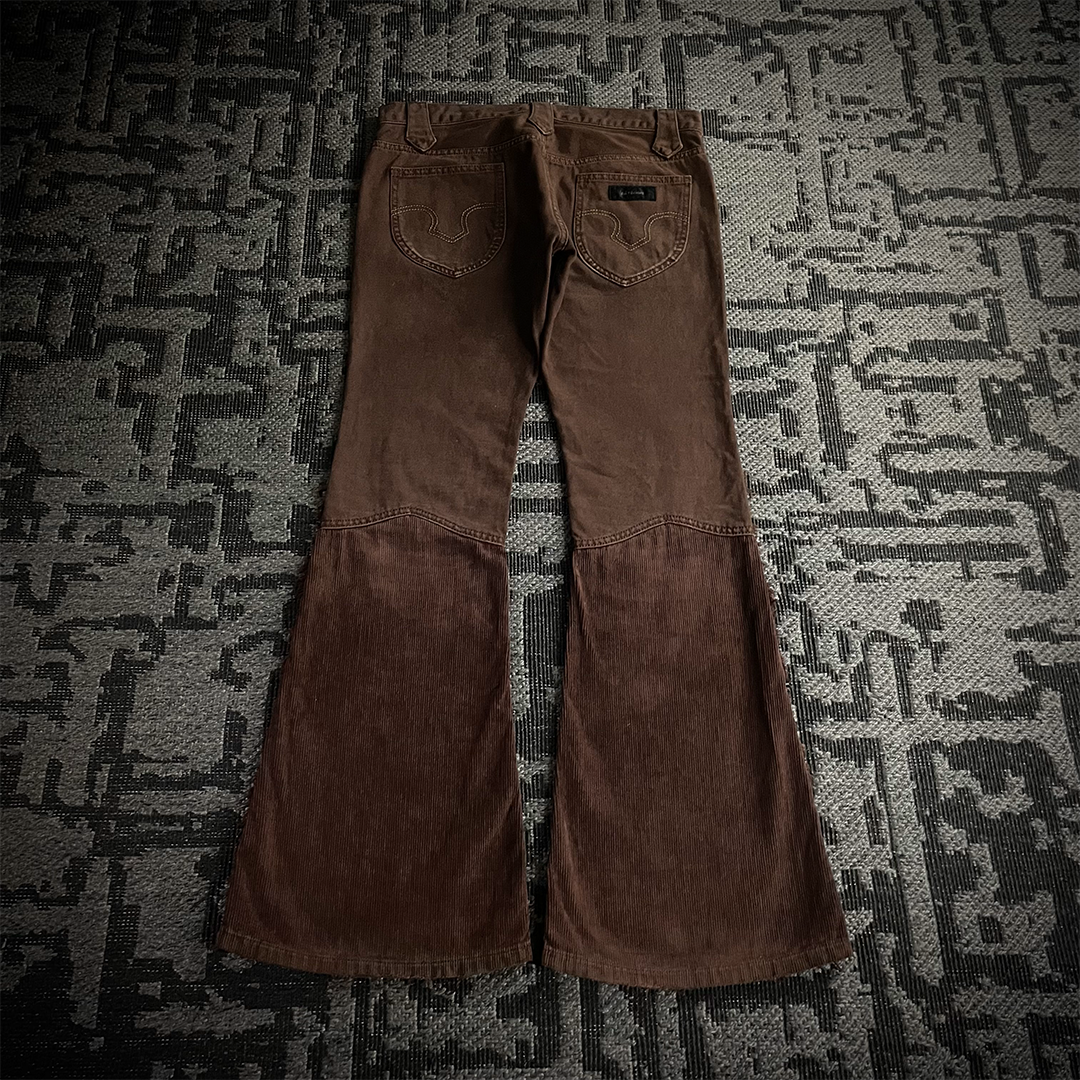 Led Rechwe Sword Corduroy Flared Jeans (not included belt)