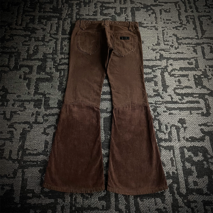 Led Rechwe Sword Corduroy Flared Jeans (not included belt)