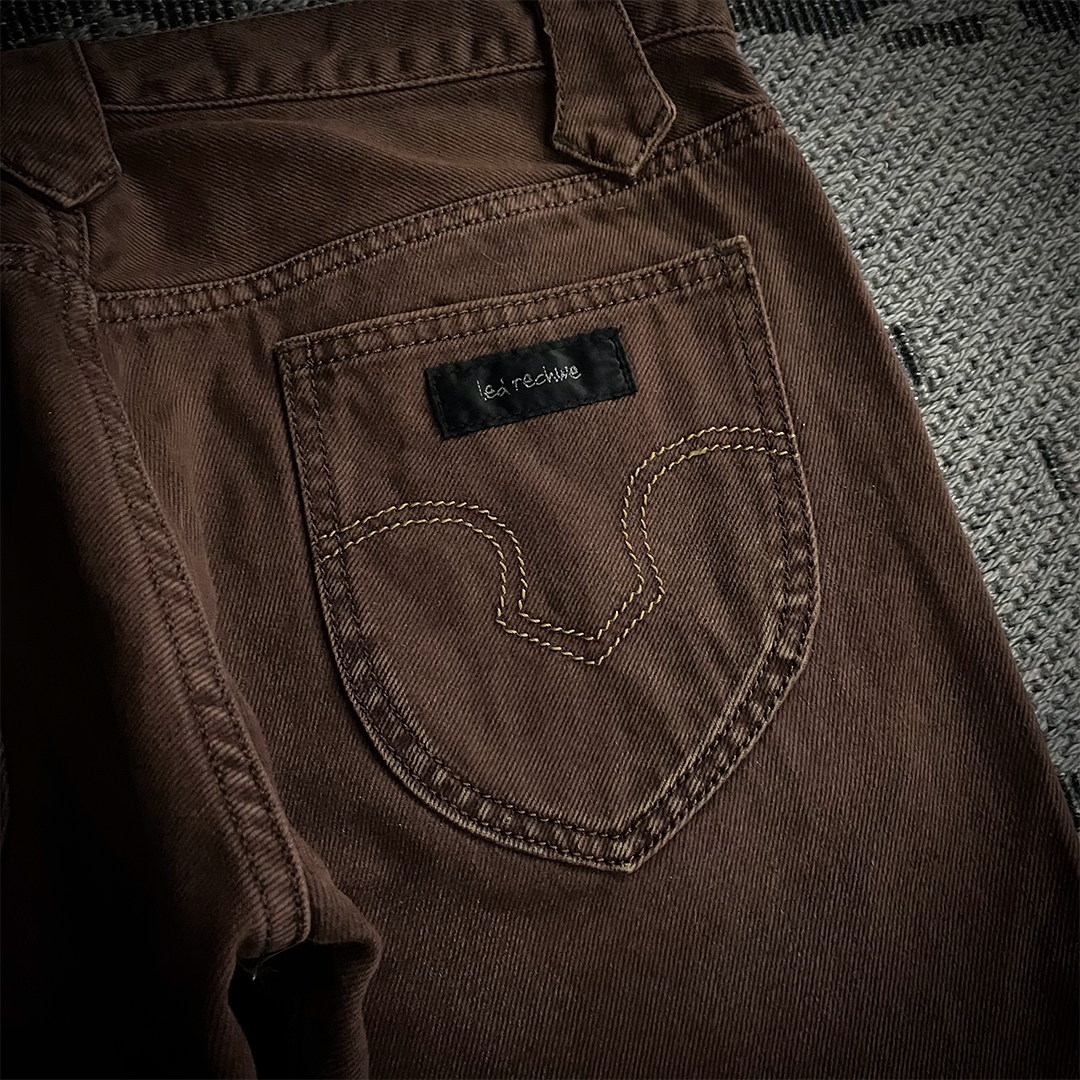 Led Rechwe Sword Corduroy Flared Jeans (not included belt)