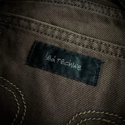 Led Rechwe Sword Corduroy Flared Jeans (not included belt)