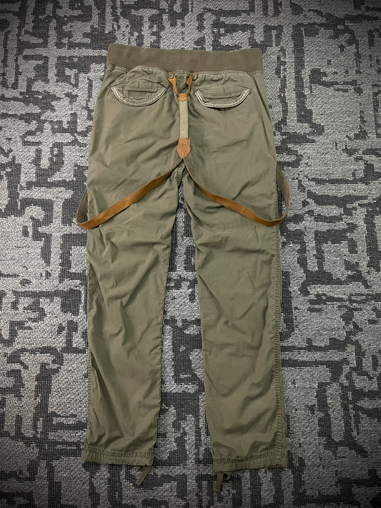 G.o.a Military Suspender Skinny Pants