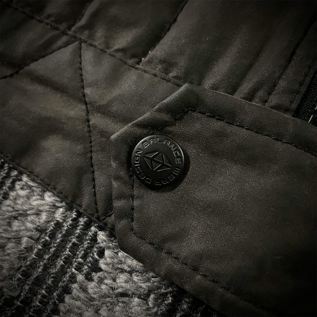 Japanese Bal 2003 "contrastrick" Multi-zip Jacket