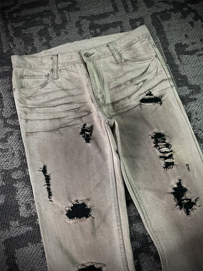B Star Distressed Flared Pants