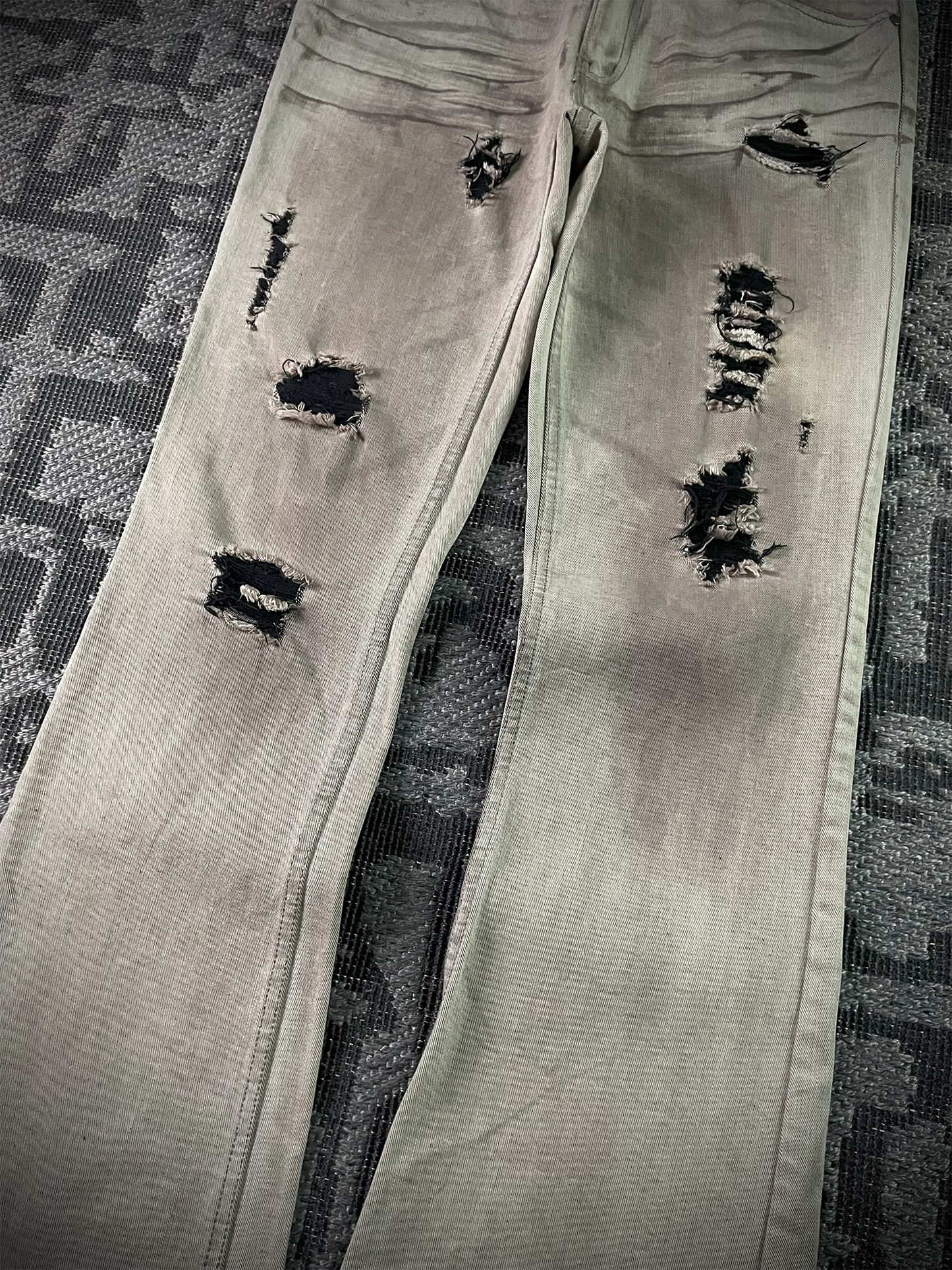 B Star Distressed Flared Pants