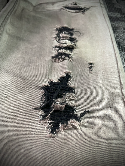 B Star Distressed Flared Pants