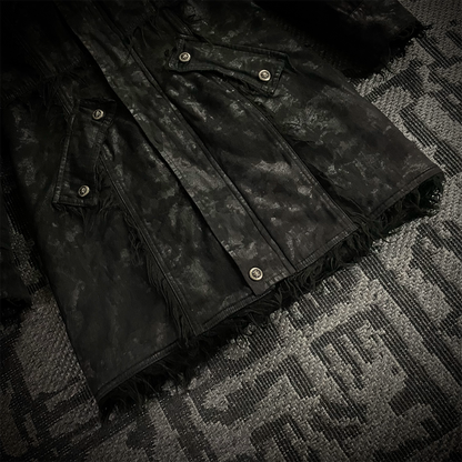 Midas Faux Fur Waxed Long Coat