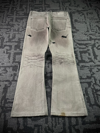 B Star Distressed Flared Pants