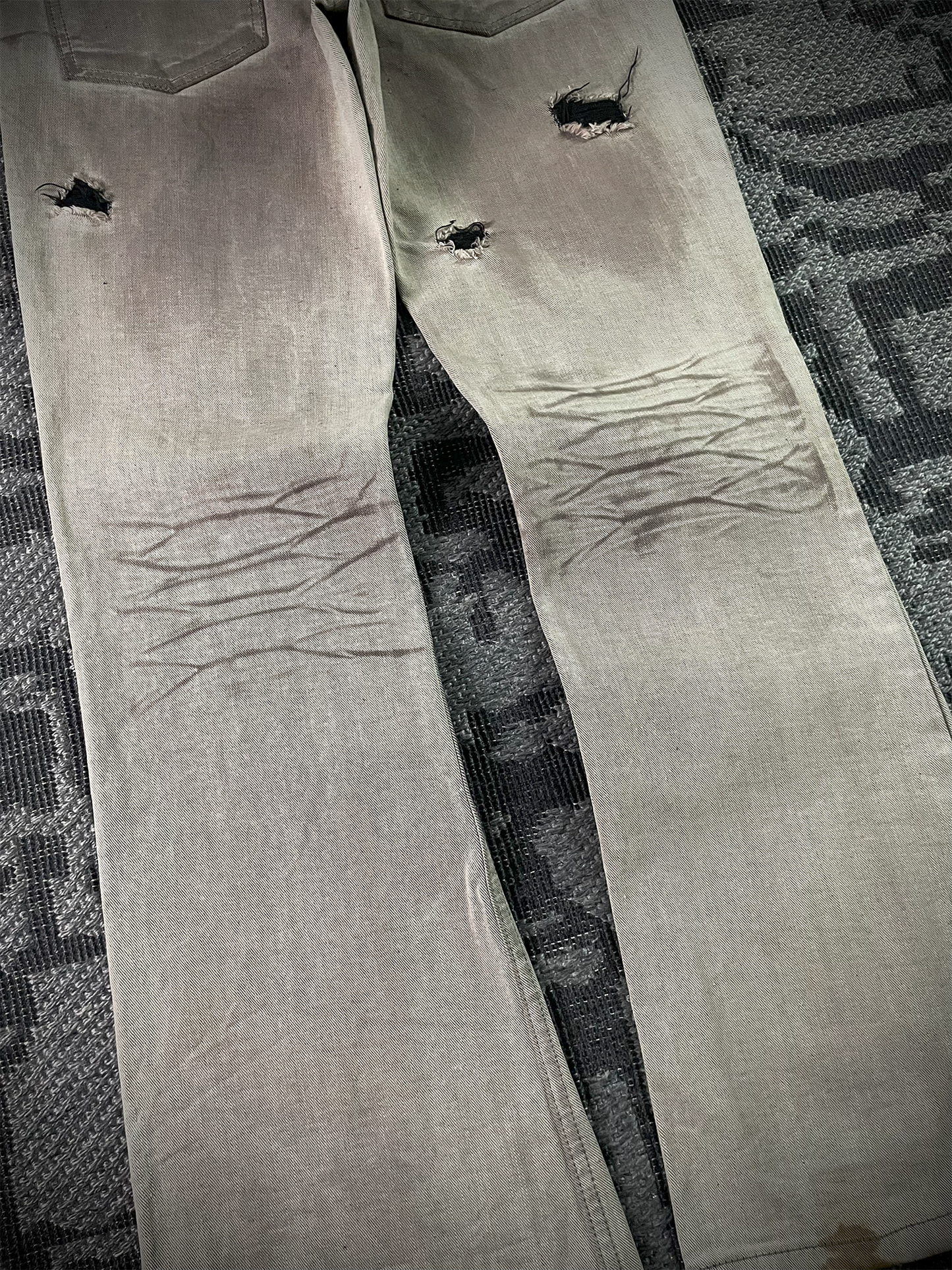 B Star Distressed Flared Pants