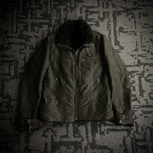 Schlussel Waxed Fur Jacket