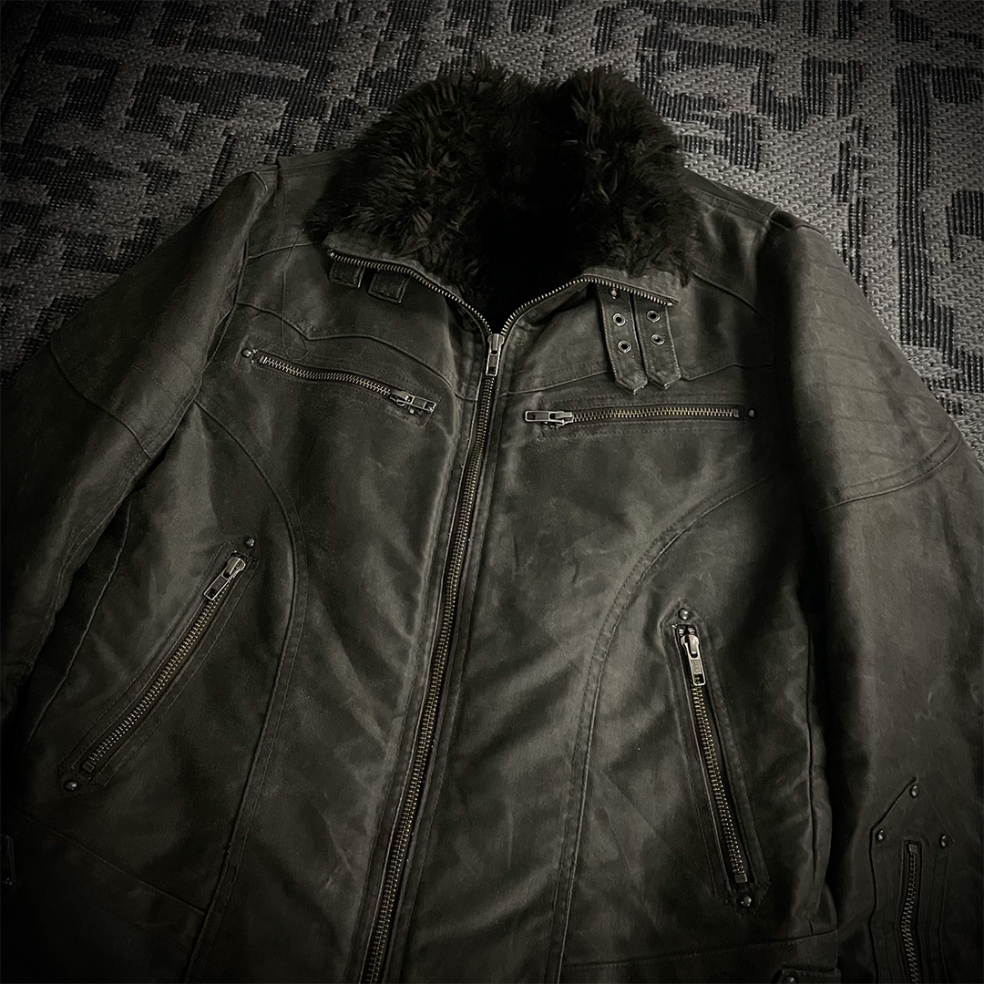 Schlussel Waxed Fur Jacket