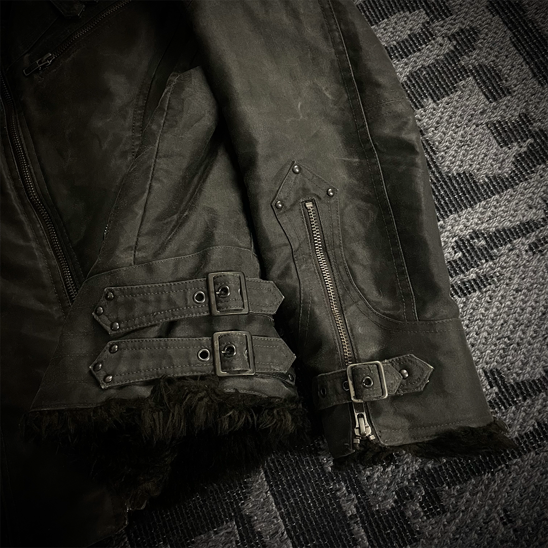 Schlussel Waxed Fur Jacket