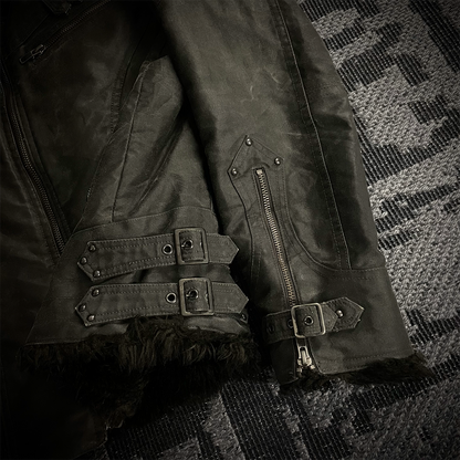 Schlussel Waxed Fur Jacket