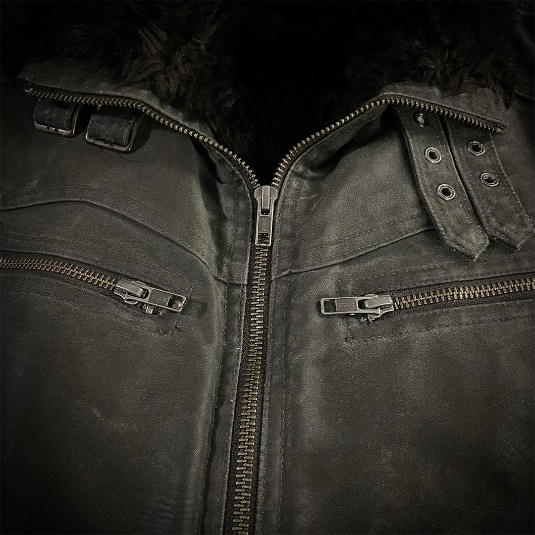 Schlussel Waxed Fur Jacket