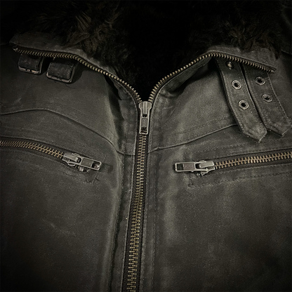 Schlussel Waxed Fur Jacket