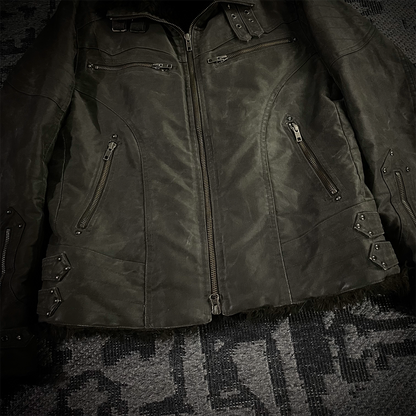 Schlussel Waxed Fur Jacket