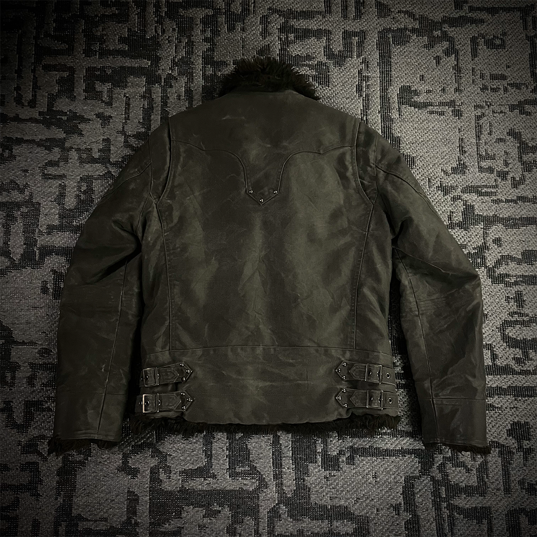 Schlussel Waxed Fur Jacket