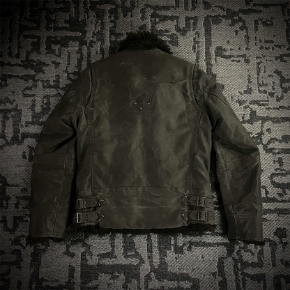 Schlussel Waxed Fur Jacket