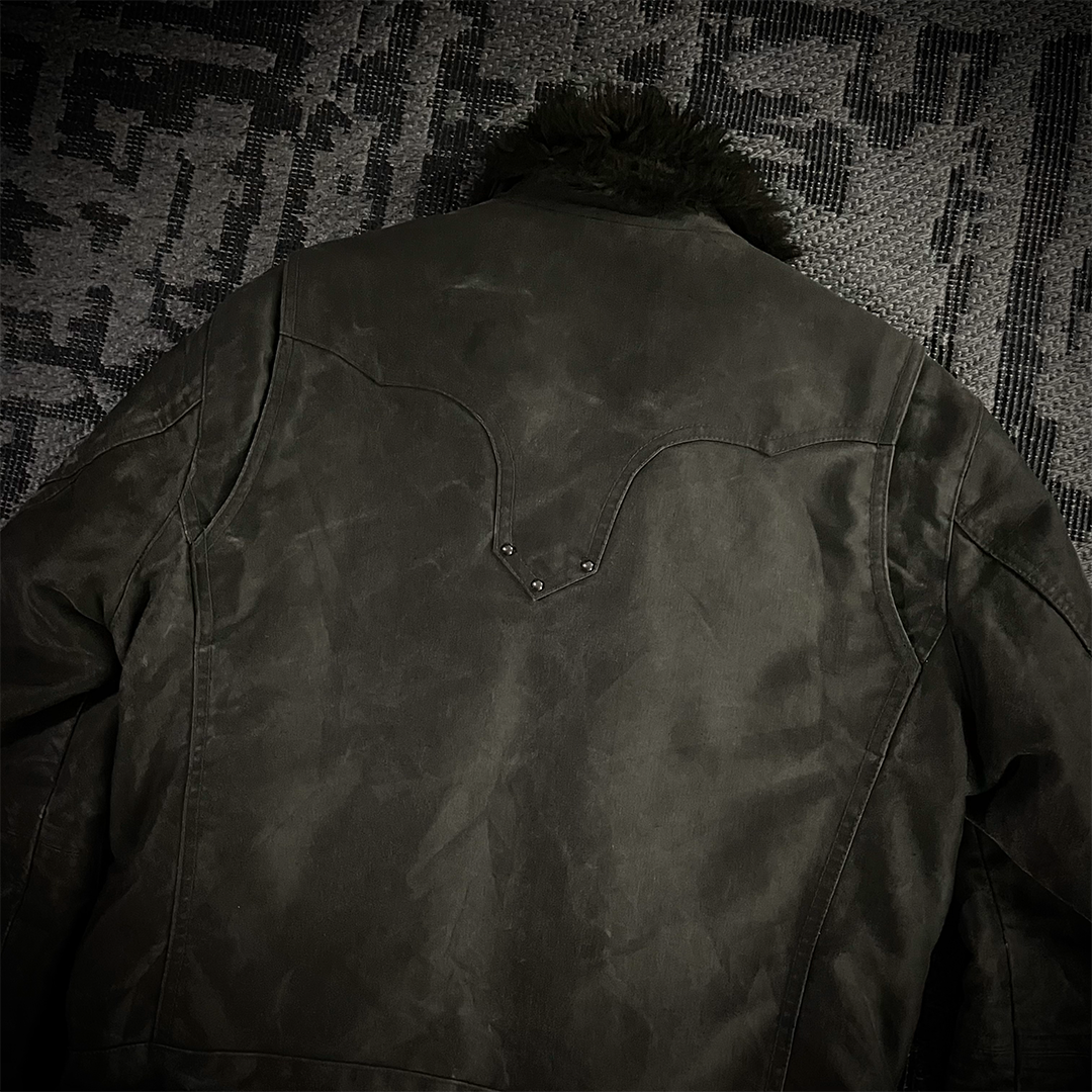 Schlussel Waxed Fur Jacket