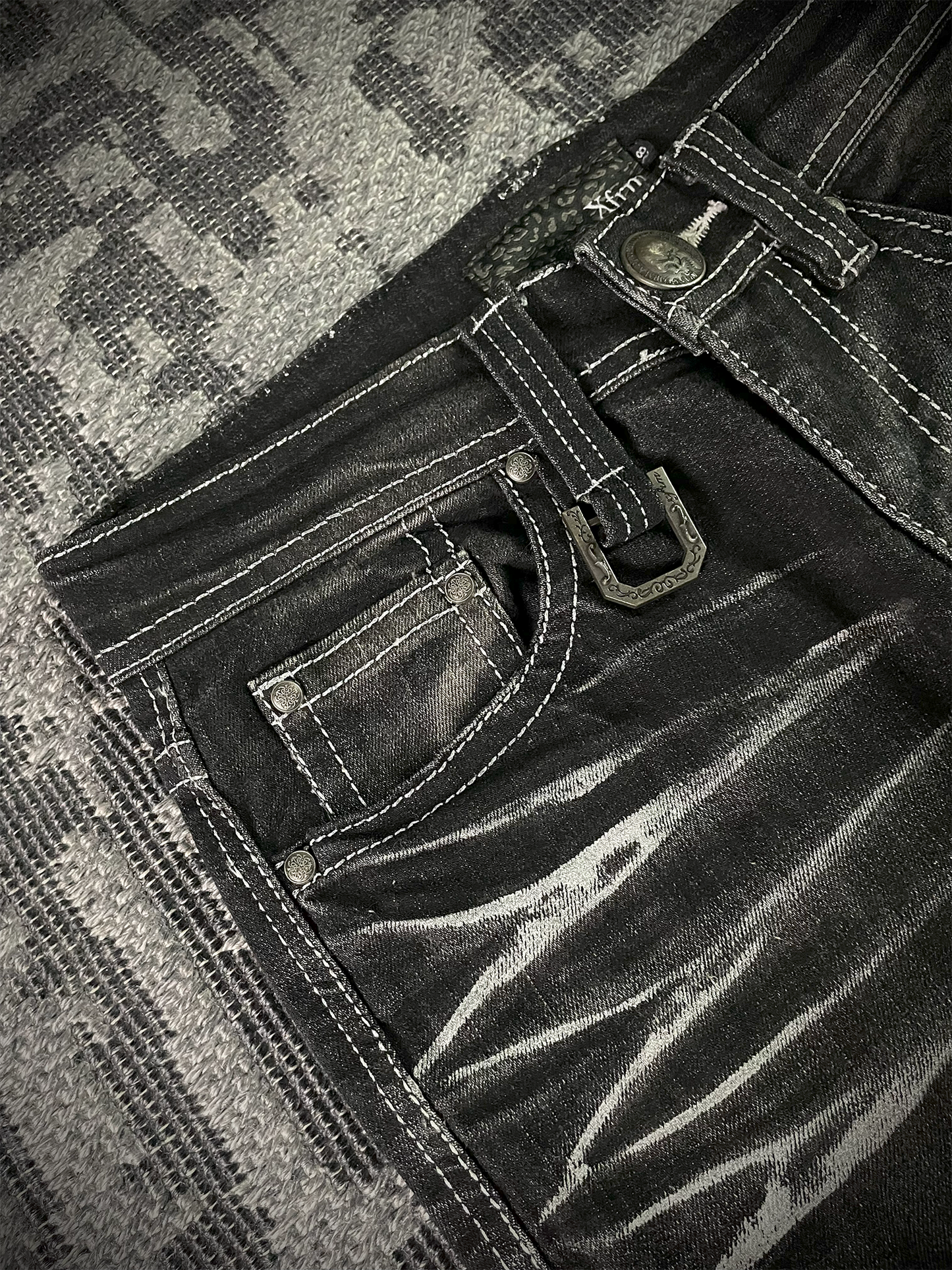 Xfrm Whiskered Skinny Jeans