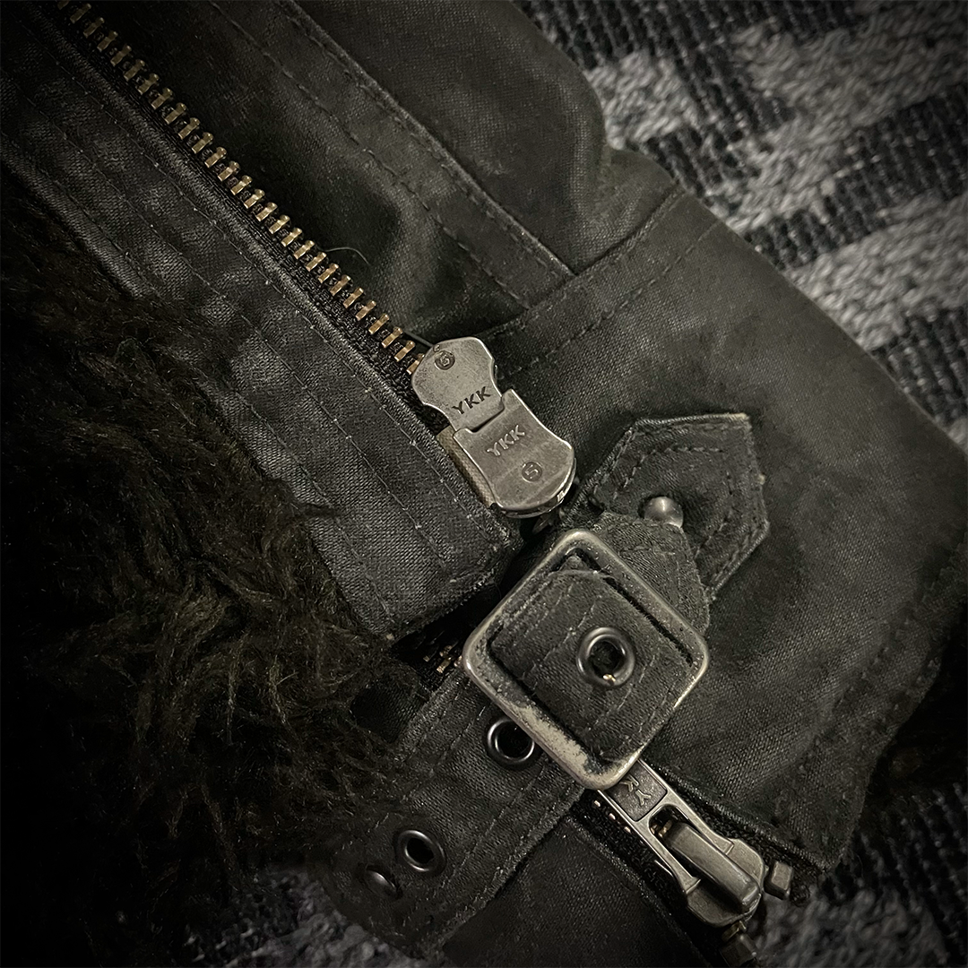 Schlussel Waxed Fur Jacket