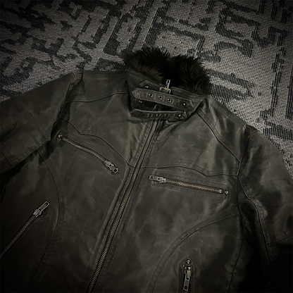 Schlussel Waxed Fur Jacket